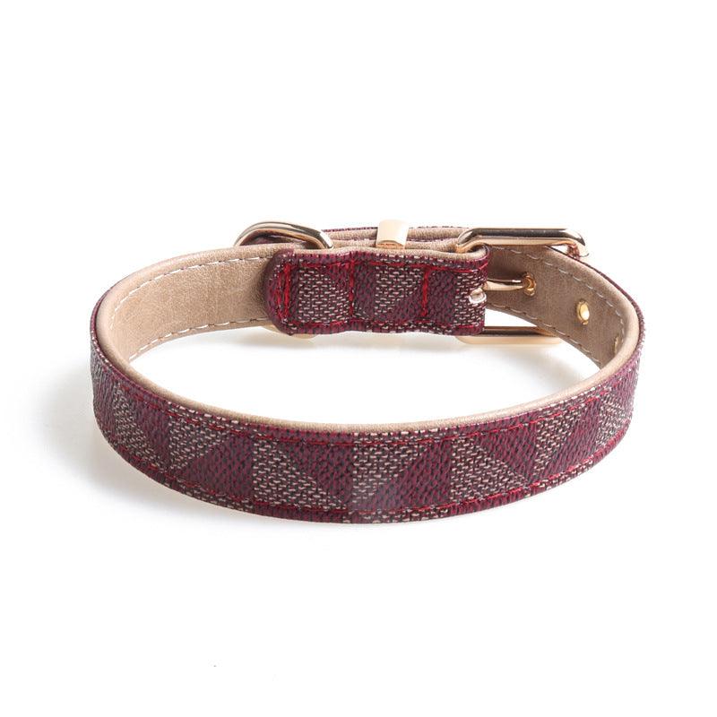 Desmond Collection Faux Leather Dog Collar-4
