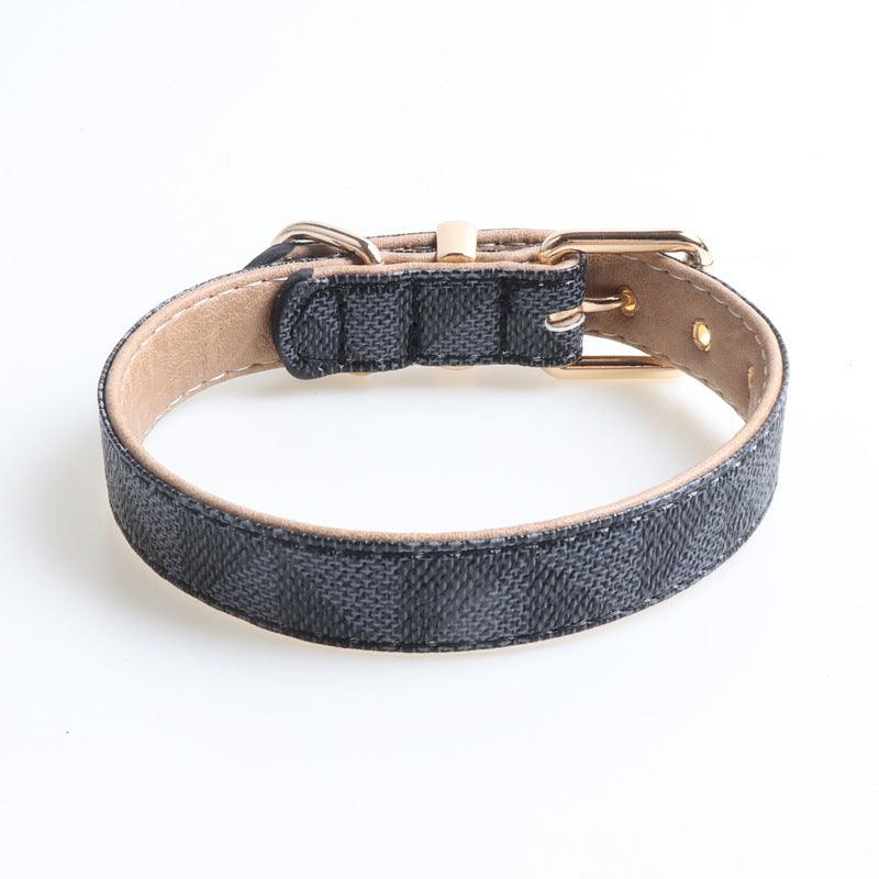 Desmond Collection Faux Leather Dog Collar-5