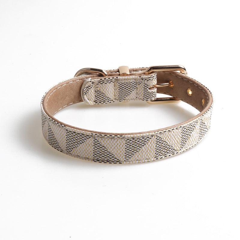 Desmond Collection Faux Leather Dog Collar-1