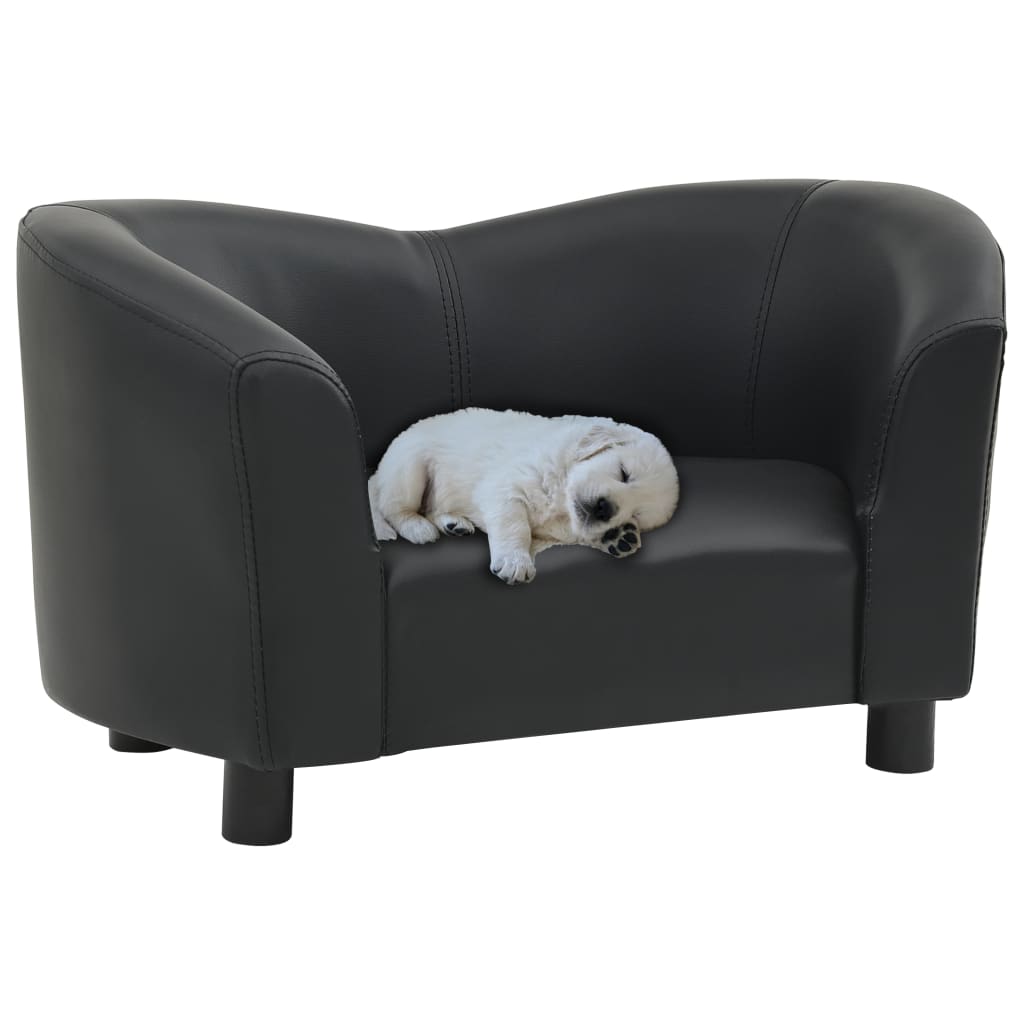 Vanguard Collection Faux Leather Sofa-5