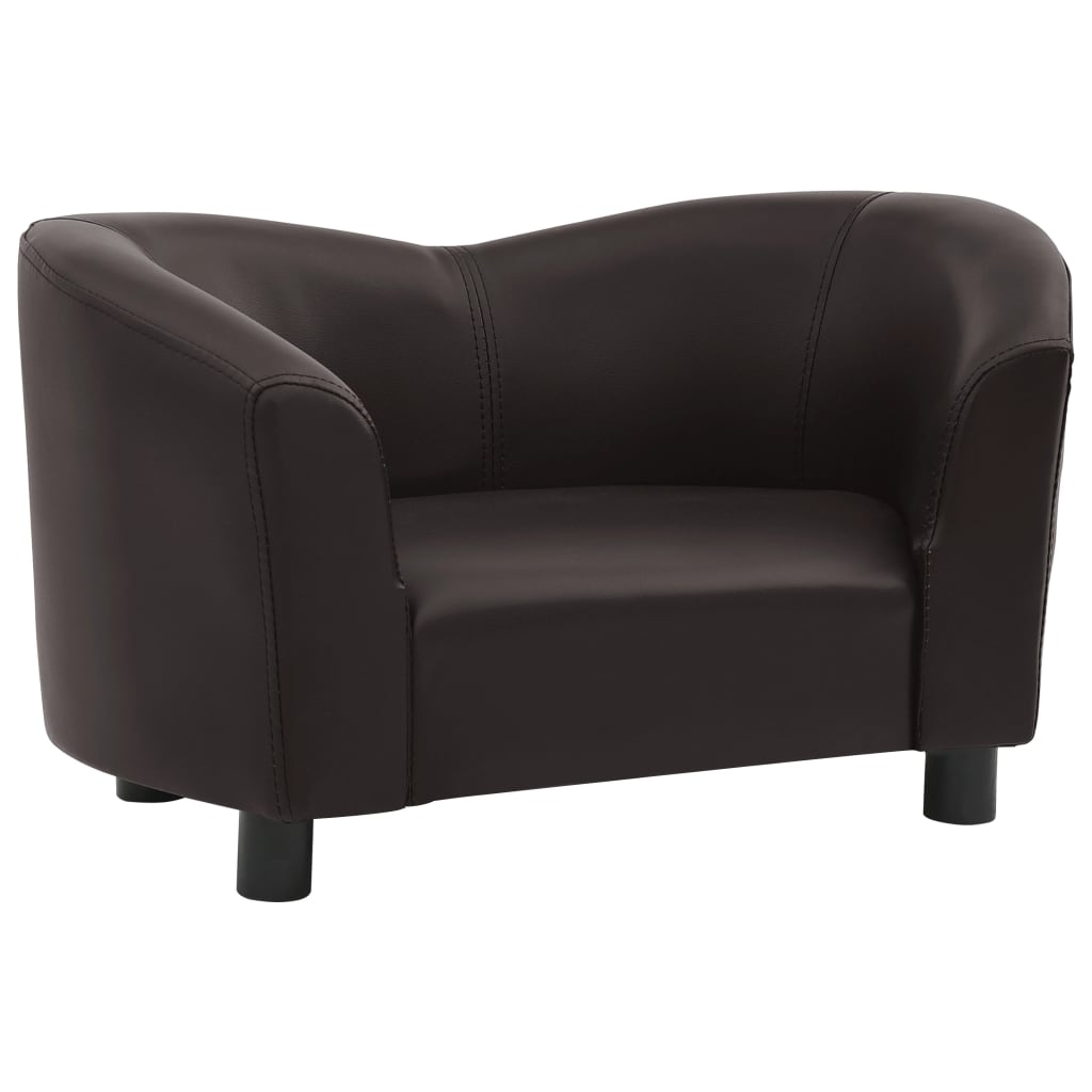 Vanguard Collection Faux Leather Sofa-1
