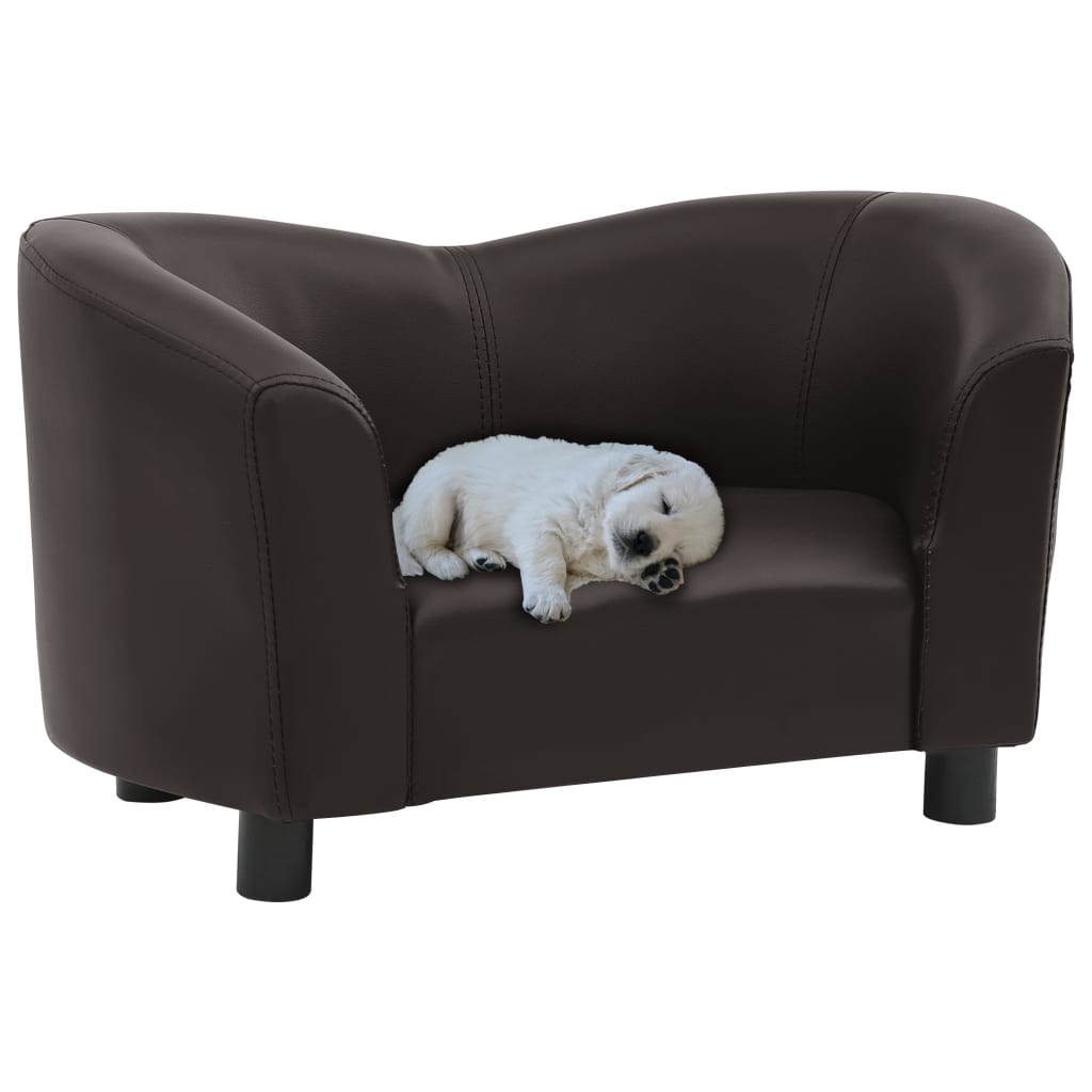 Vanguard Collection Faux Leather Sofa-4