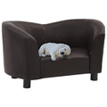 Vanguard Collection Faux Leather Sofa-4
