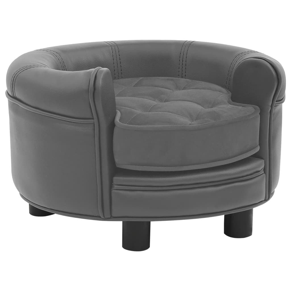 Nirvana Collection Faux Leather Dog Sofa-1