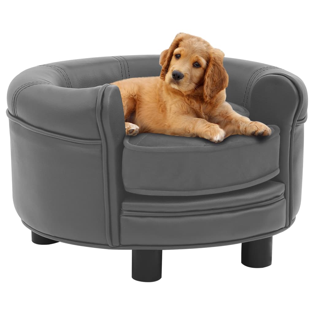 Nirvana Collection Faux Leather Dog Sofa-0