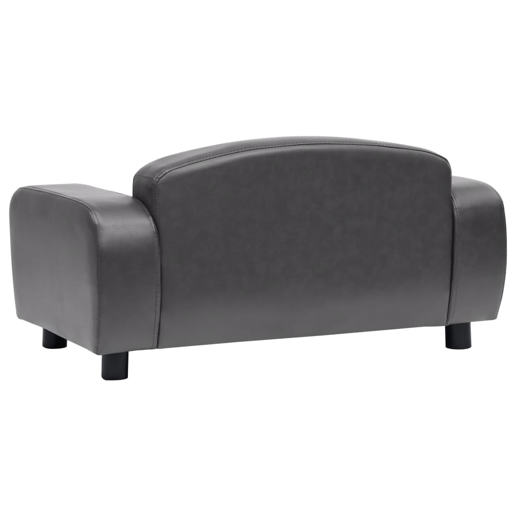 Vanguard Collection Faux Leather Sofa-0