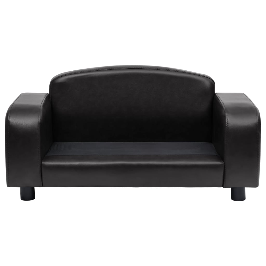 Vanguard Collection Faux Leather Sofa-1