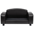 Vanguard Collection Faux Leather Sofa-1