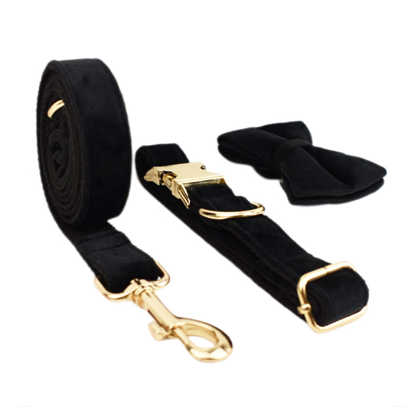 Cypress Collection Velvet Collar and Leash Set-11