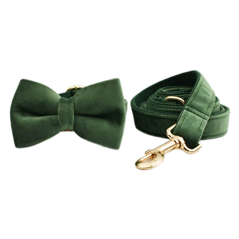 Cypress Collection Velvet Collar and Leash Set-1
