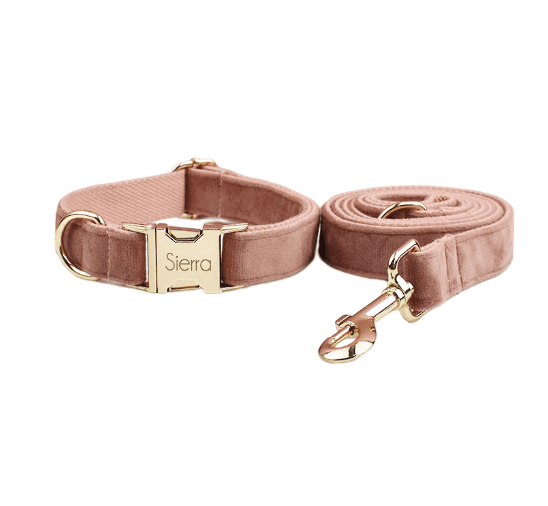Cypress Collection Velvet Collar and Leash Set-6