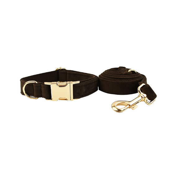 Cypress Collection Velvet Collar and Leash Set-12