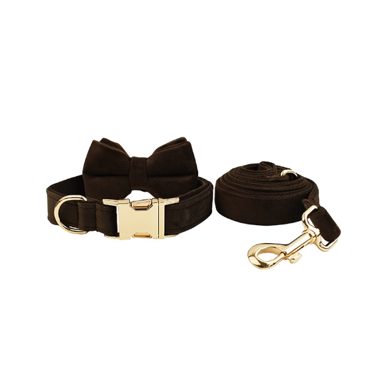 Cypress Collection Velvet Collar and Leash Set-13