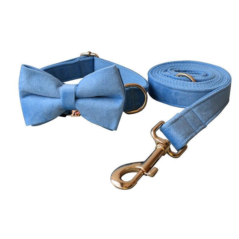 Desmond Collection Cloud Velvet Collar And Leash Set-4