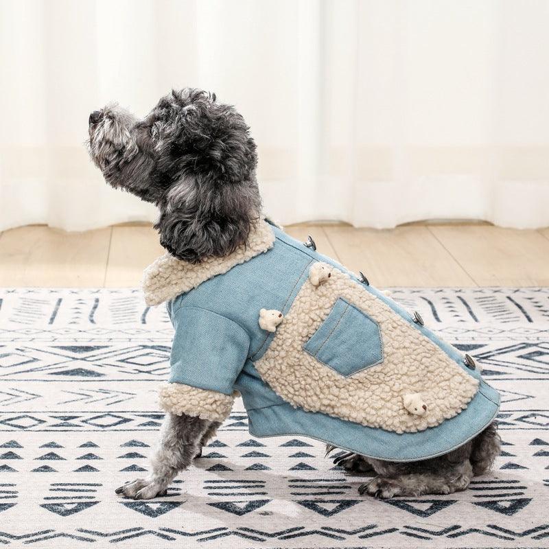 Desmond Collection Denim And Fleece Vest-0