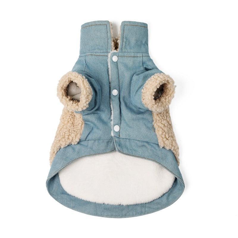 Desmond Collection Denim And Fleece Vest-1